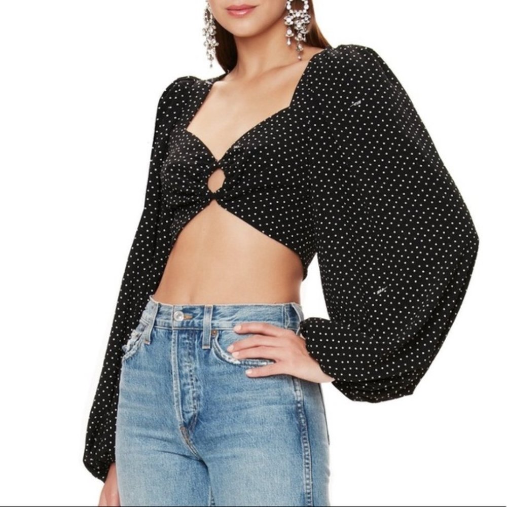 AFRM Lucas Long Sleeve Crop Top - XS NWT